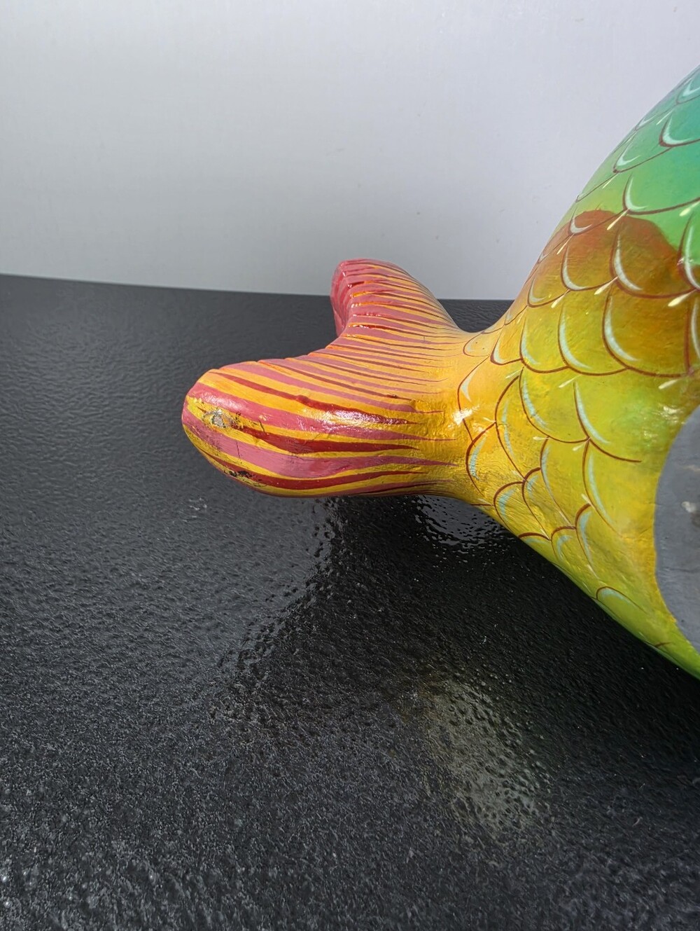 Vintage Folk Art Fish By A. Mendoza - Picture 13 of 14